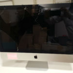 事件です！！　iMacが割れました......（モニターガラスの交換）